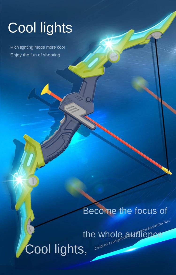 Light Up Archery Toy Kids Bow and Arrow Set Indoor Games - ToylandEU