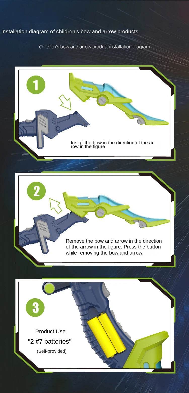 Light Up Archery Toy Kids Bow and Arrow Set Indoor Games - ToylandEU