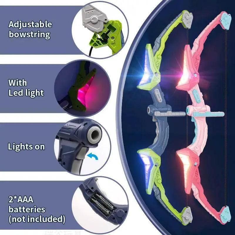  Light Up Archery Toy Kids Bow and Arrow Set Outdoor Fun -  ToylandEU™