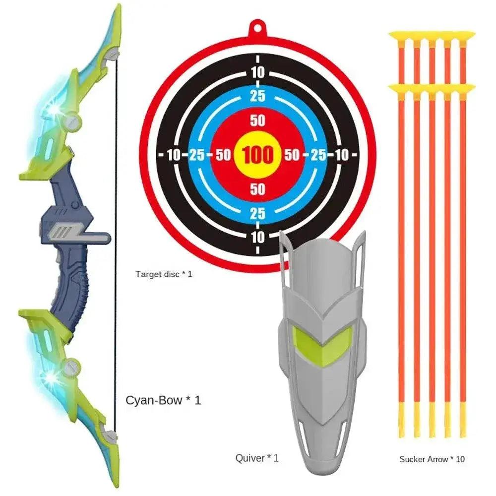  Light Up Archery Toy Kids Bow and Arrow Set Outdoor Fun -  ToylandEU™