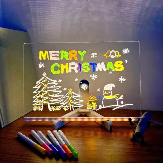  Light Up Drawing Board Glow Erasable Memo And Markers -  ToylandEU™