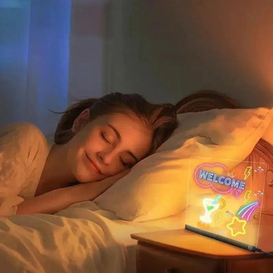  Light Up Drawing Board Glow Erasable Memo And Markers -  ToylandEU™