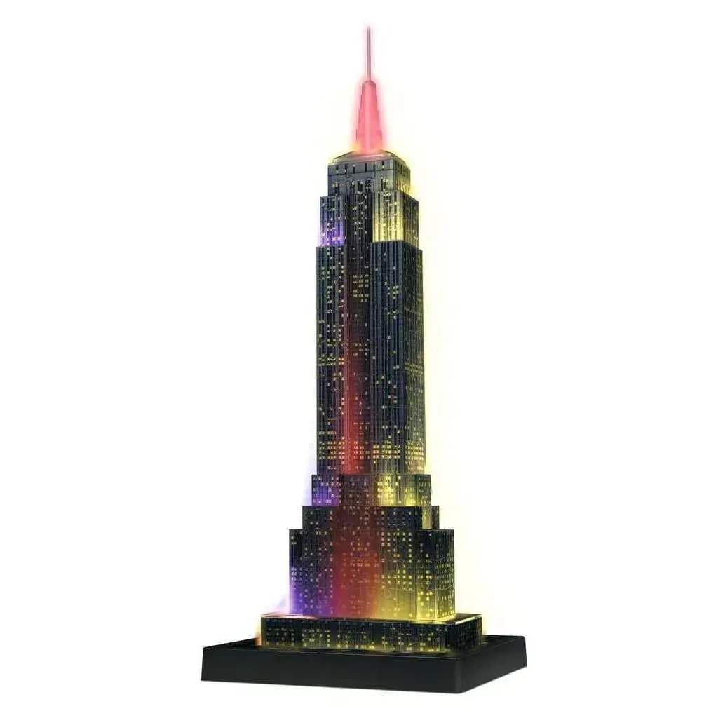 Light Up Empire State Building 3D Puzzle Color Changing LEDs - ToylandEU