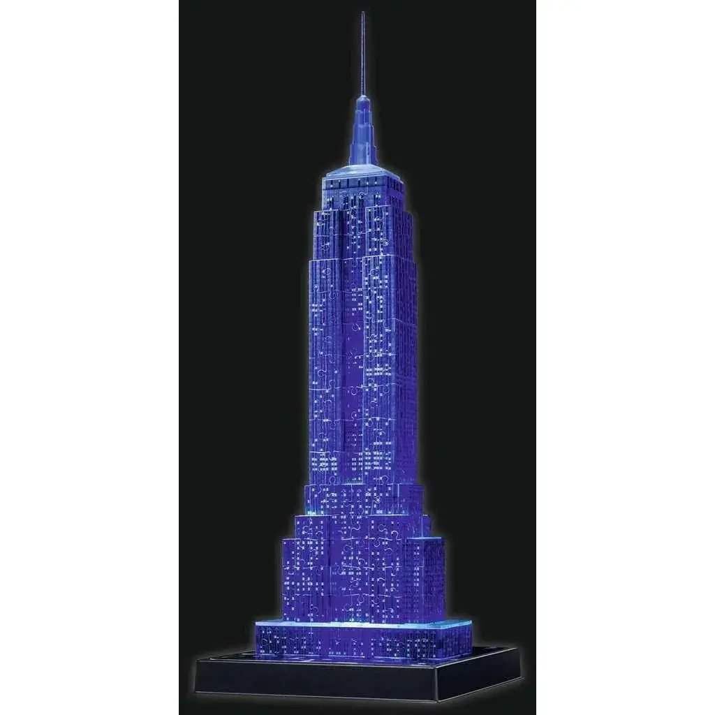 Light Up Empire State Building 3D Puzzle Color Changing LEDs - ToylandEU