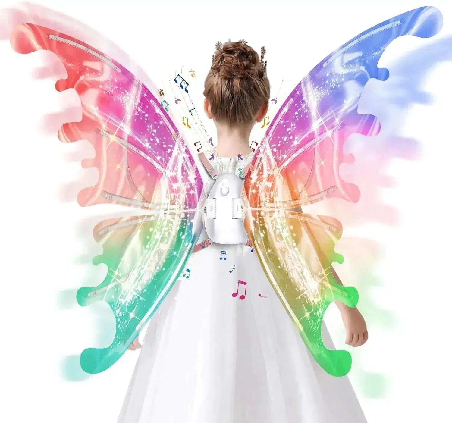  Light Up Fairy Wings For Girls With LEDs And Music Safe -  ToylandEU™