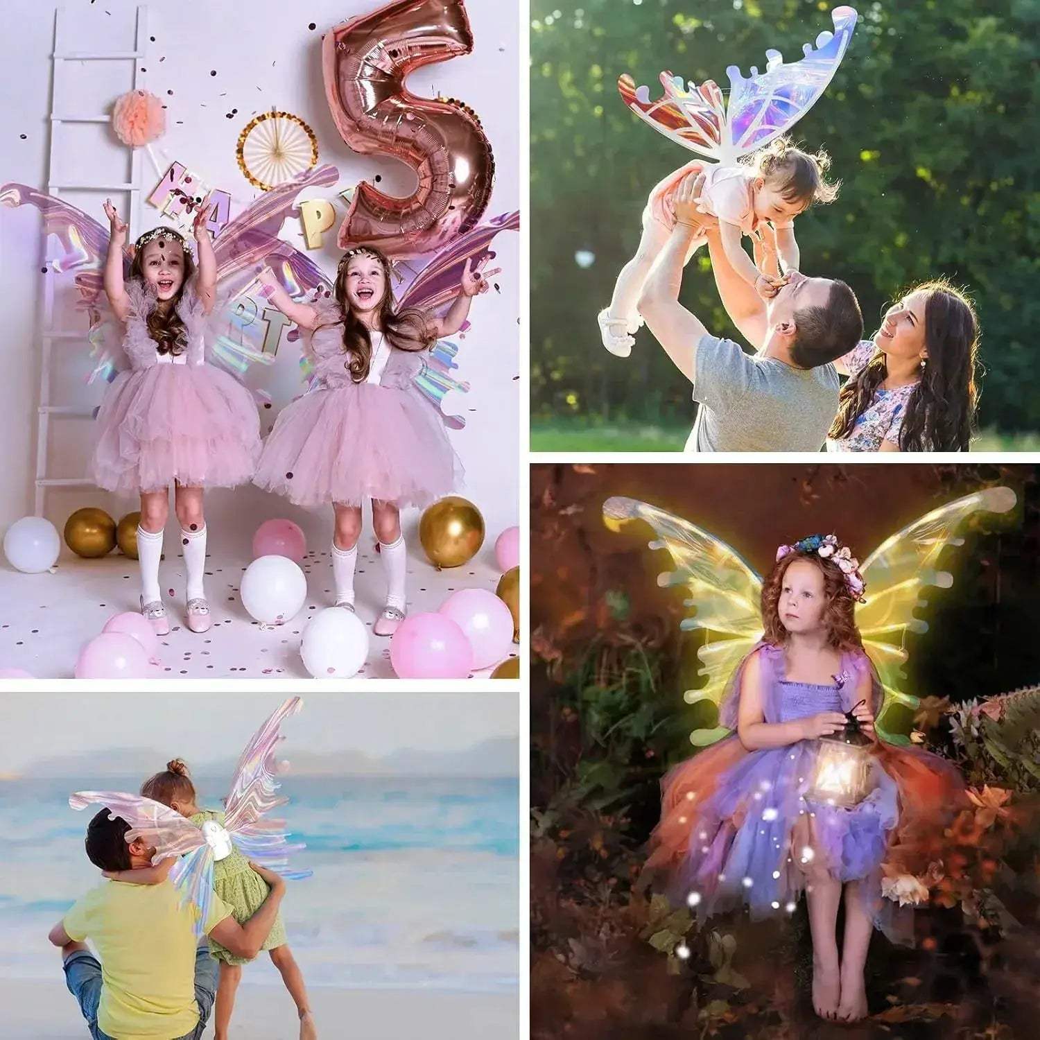 Light Up Fairy Wings For Girls With LEDs And Music - ToylandEU