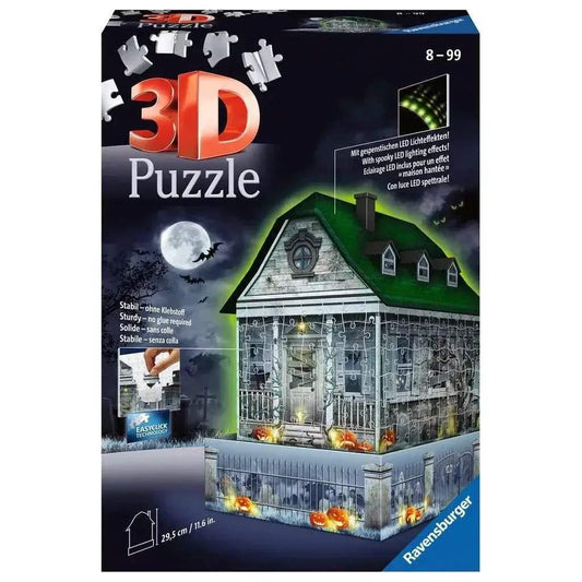 Light-Up Haunted House 257 Piece 3D Jigsaw Puzzle Ravensburger - ToylandEU
