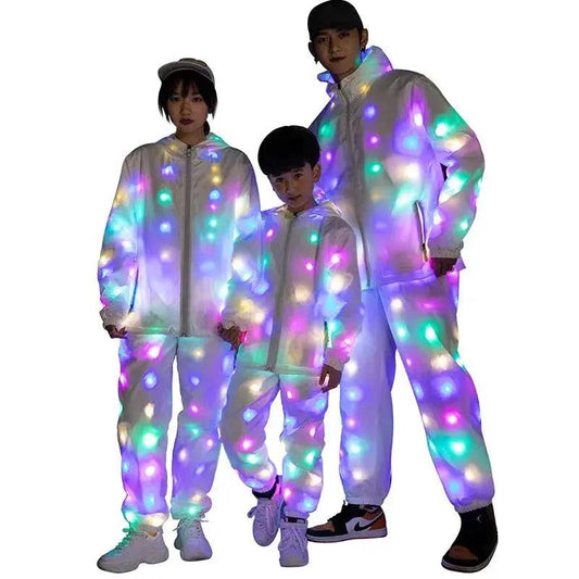  Light Up LED Coat Waterproof Luminous Christmas Jacket -  ToylandEU™