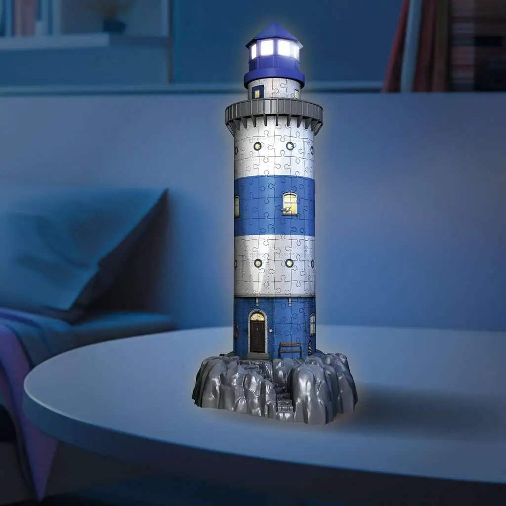 Lighthouse Night Edition 3D Jigsaw Puzzle With LEDs - ToylandEU