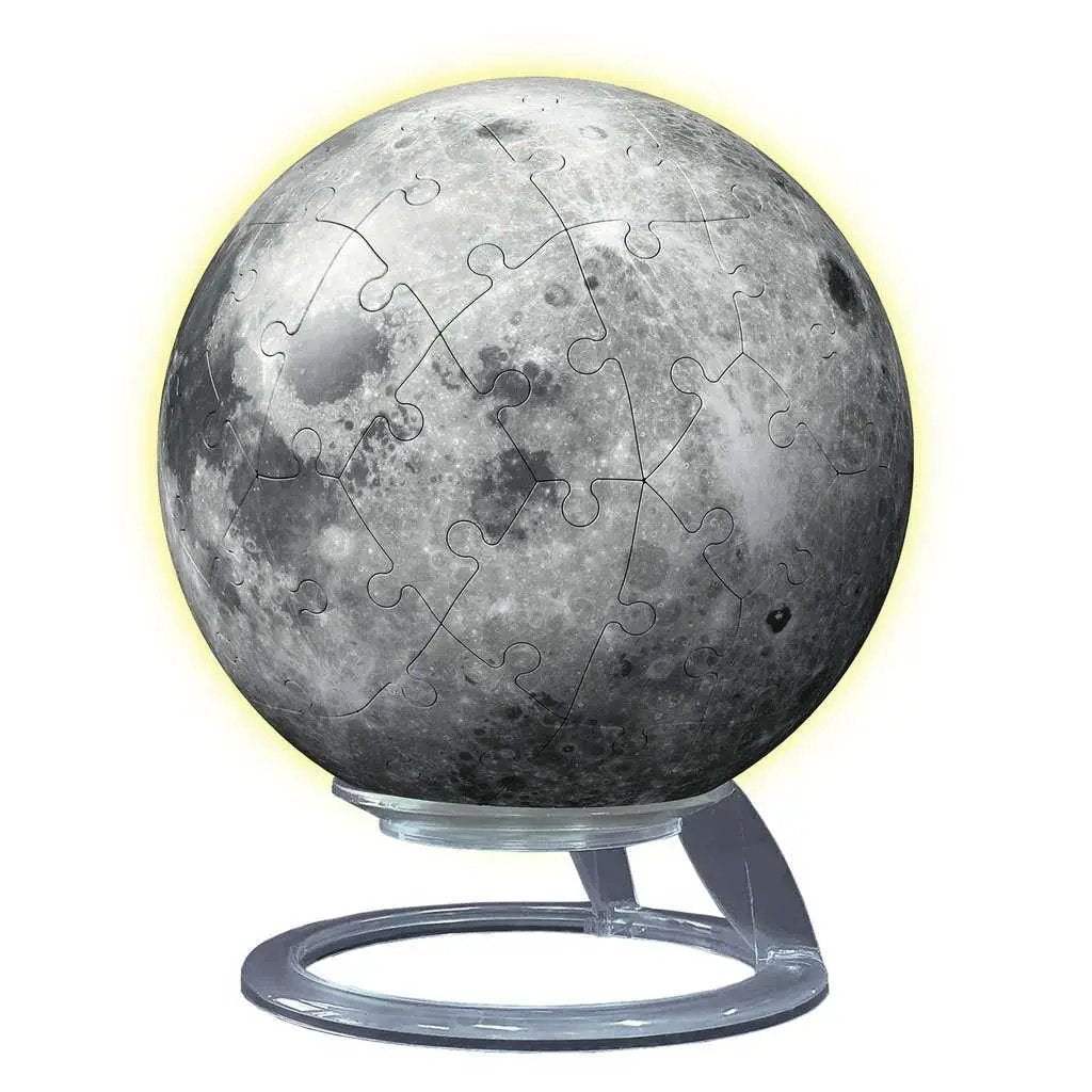 Luminous Moon 3D Puzzle Lights Up Night Sky Glow Edition - ToylandEU