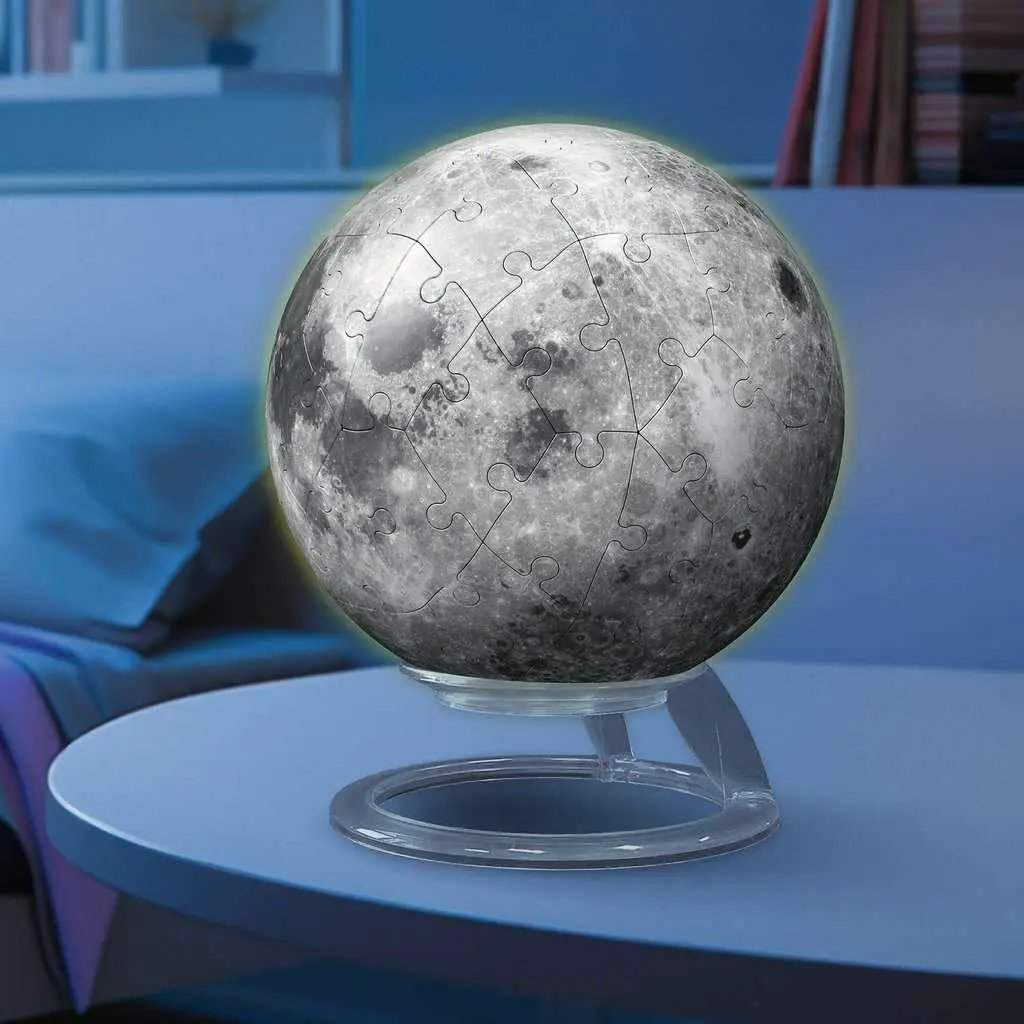Luminous Moon 3D Puzzle Lights Up Night Sky Glow Edition - ToylandEU