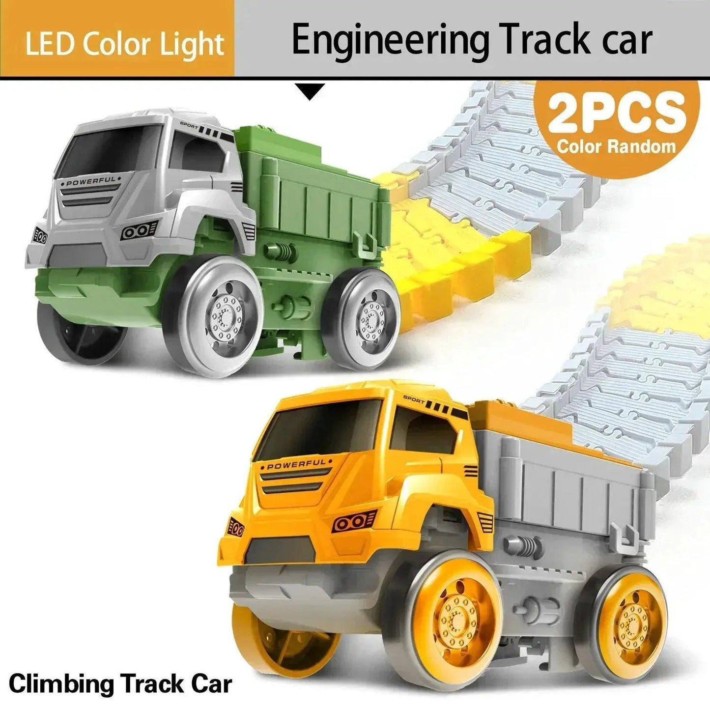  Light Up Race Track Car Toy Kids No Battery Required -  ToylandEU™