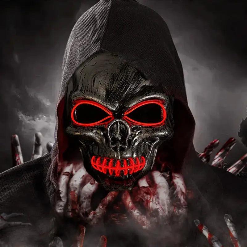  Light Up Skull Mask Halloween Mask LED Glow -  ToylandEU™