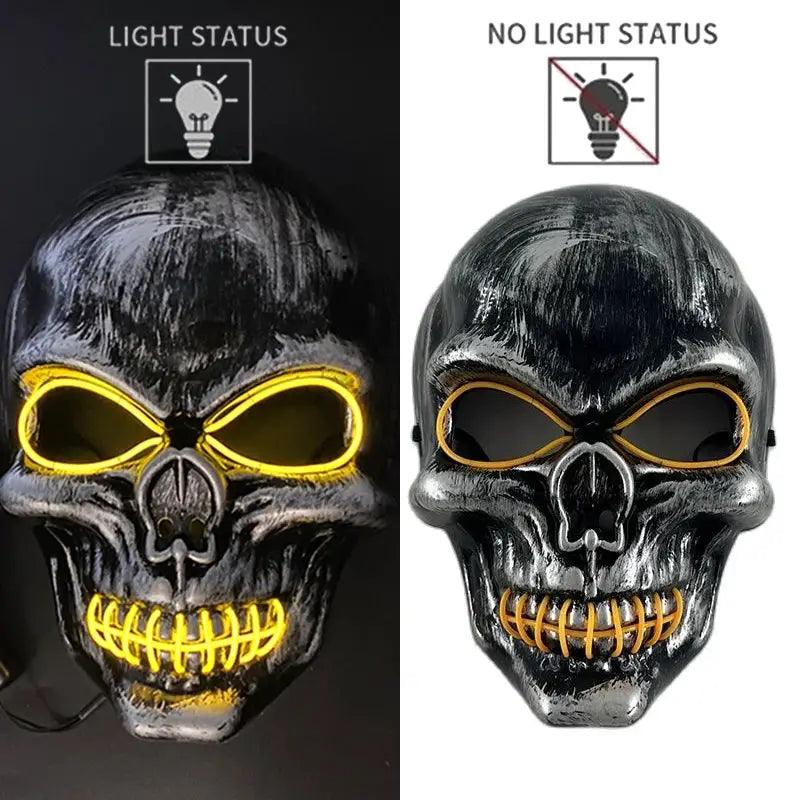  Light Up Skull Mask Halloween Mask LED Glow -  ToylandEU™