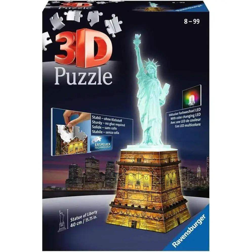 Light Up Statue Of Liberty 3D Jigsaw Puzzle By Ravensburger - ToylandEU