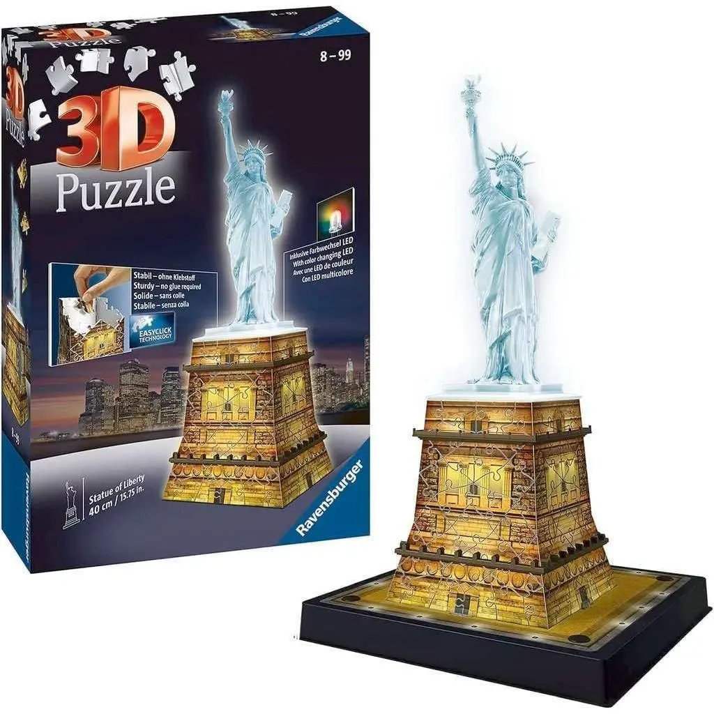 Light Up Statue Of Liberty 3D Jigsaw Puzzle By Ravensburger - ToylandEU