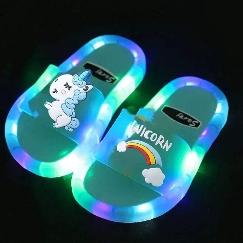  Light Up Unicorn Kids Slippers Unisex Cartoon Shoes -  ToylandEU™