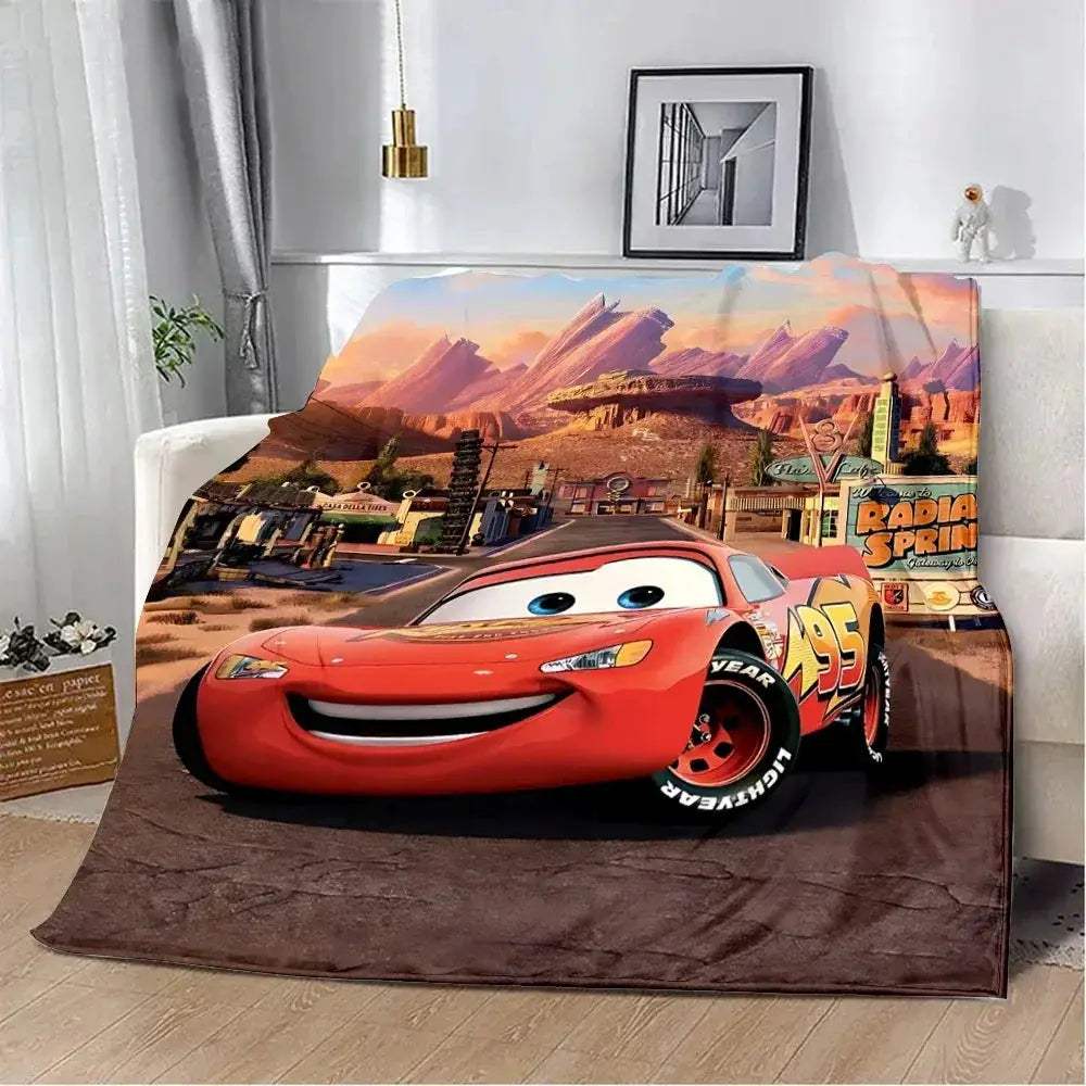 Lightning McQueen Printed Blanket Soft And Cozy Travel - ToylandEU