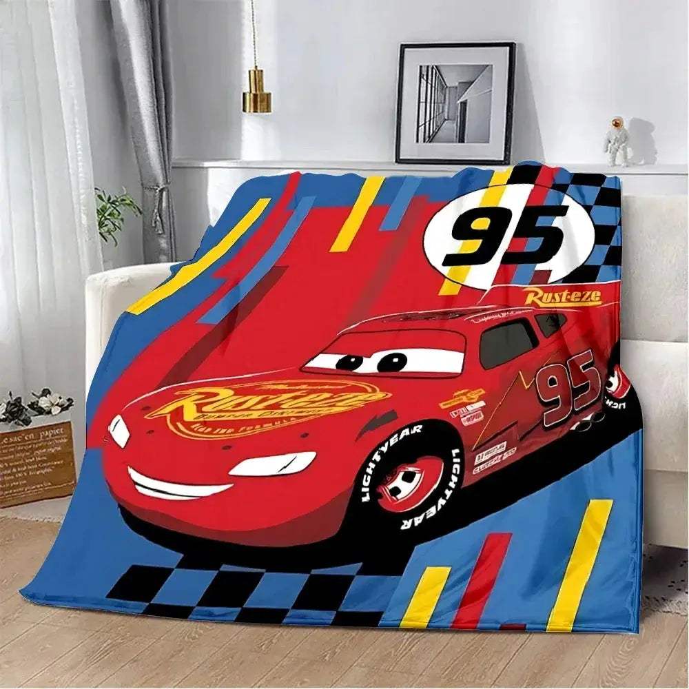 Lightning McQueen Printed Blanket Soft And Cozy Travel - ToylandEU
