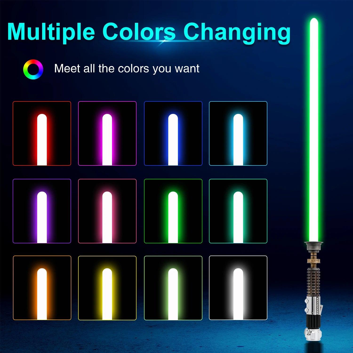  Lightsaber Metal Hilt 82cm Blade Neo Pixel Toylandeu™ 