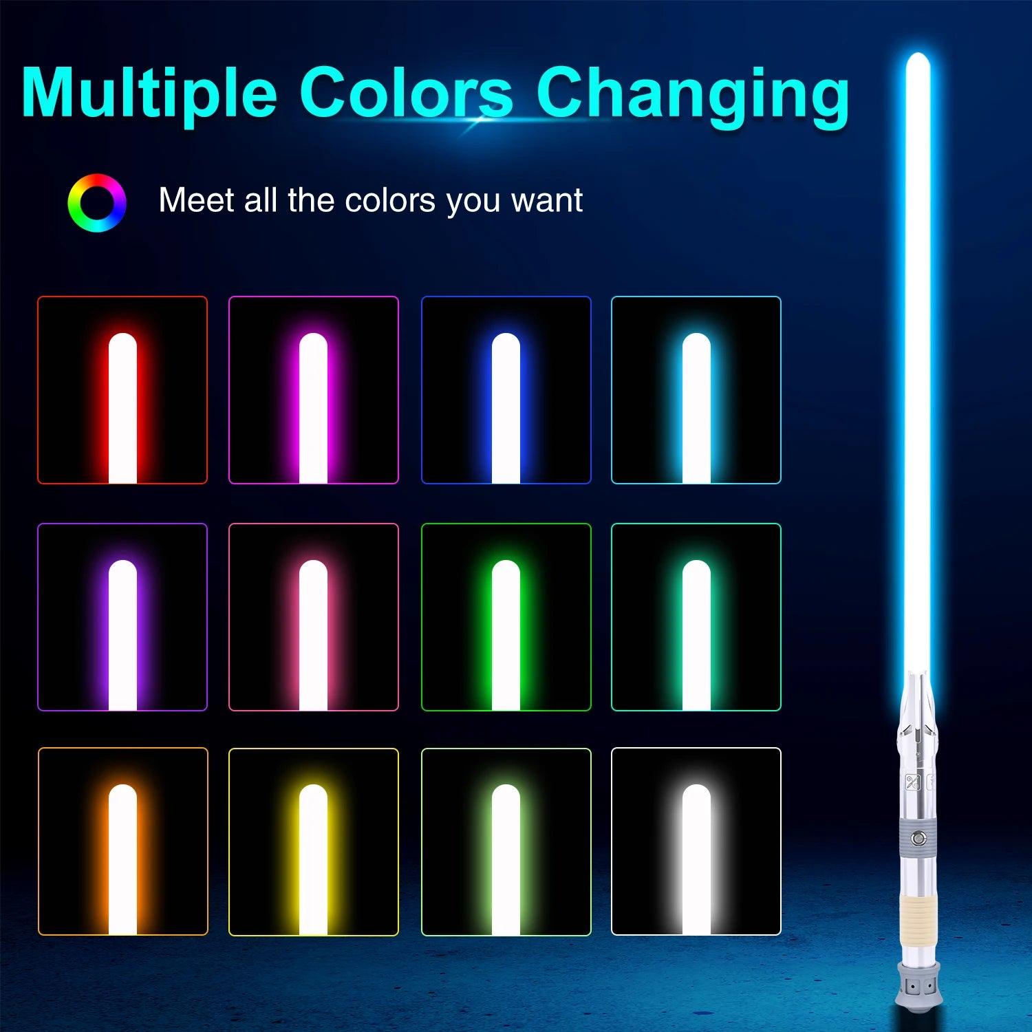  Lightsaber Metal Hilt RGB Neo Pixel 82cm Toylandeu 