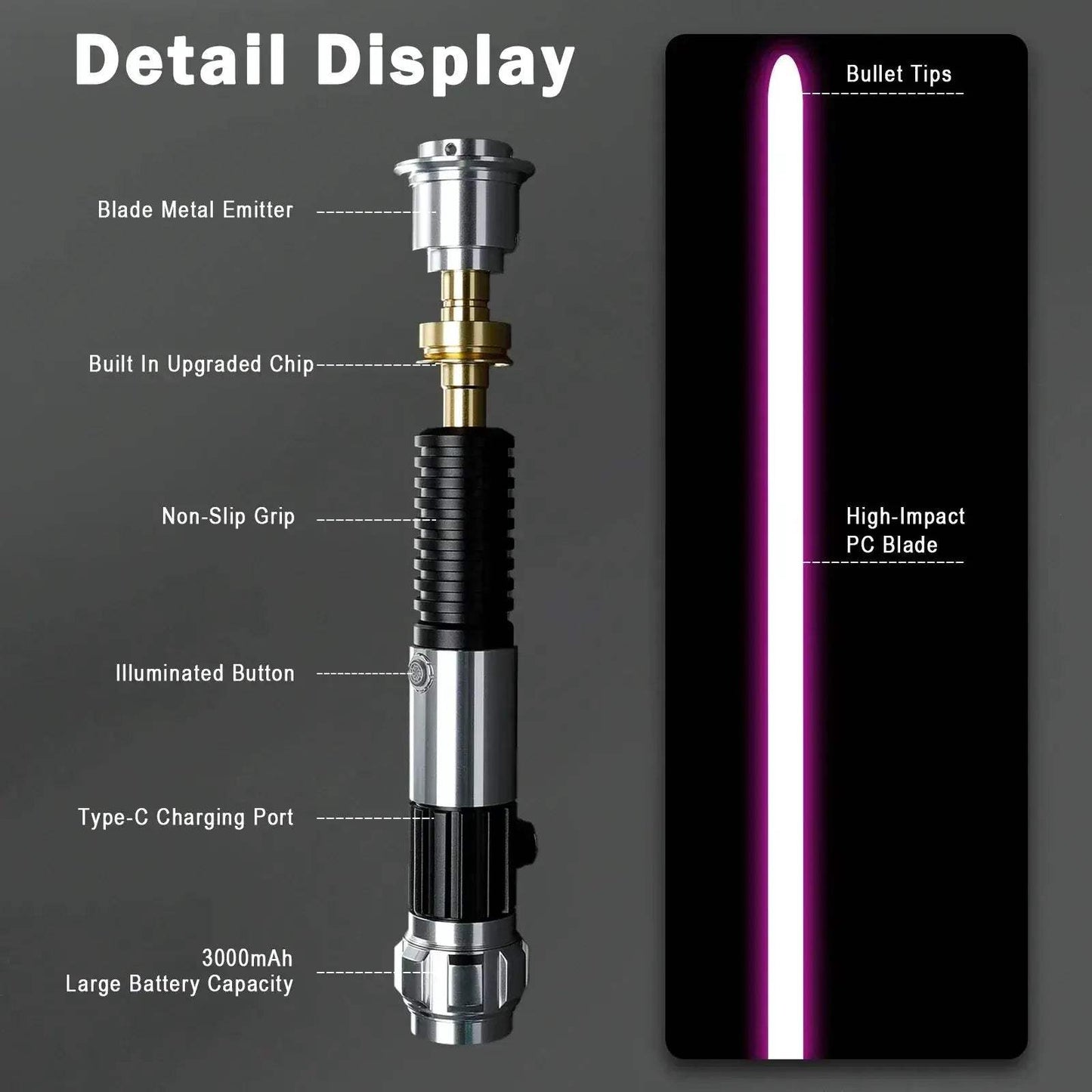 Lightsaber Motion Control Pixel Lightsaber With Infinite Color - ToylandEU