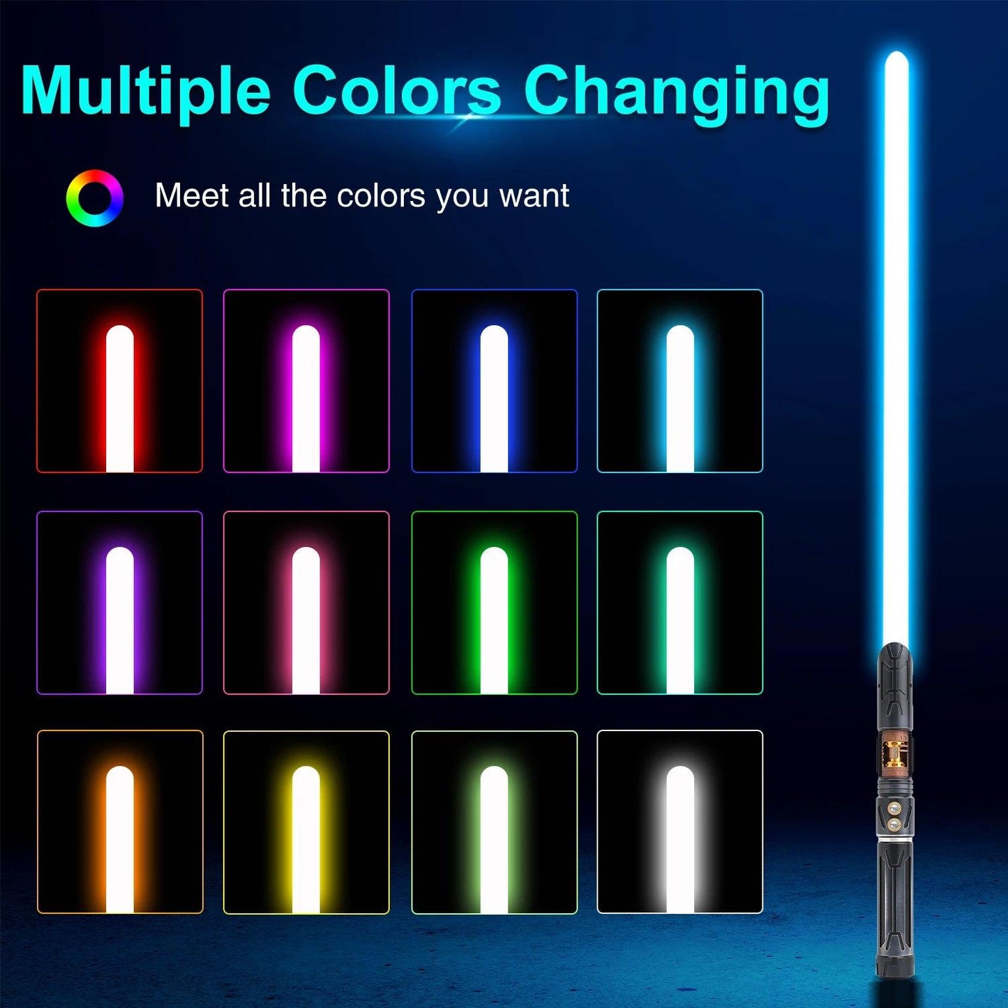  Lightsaber | Neo Pixel 82cm Metal Handle | Toylandeu™ 