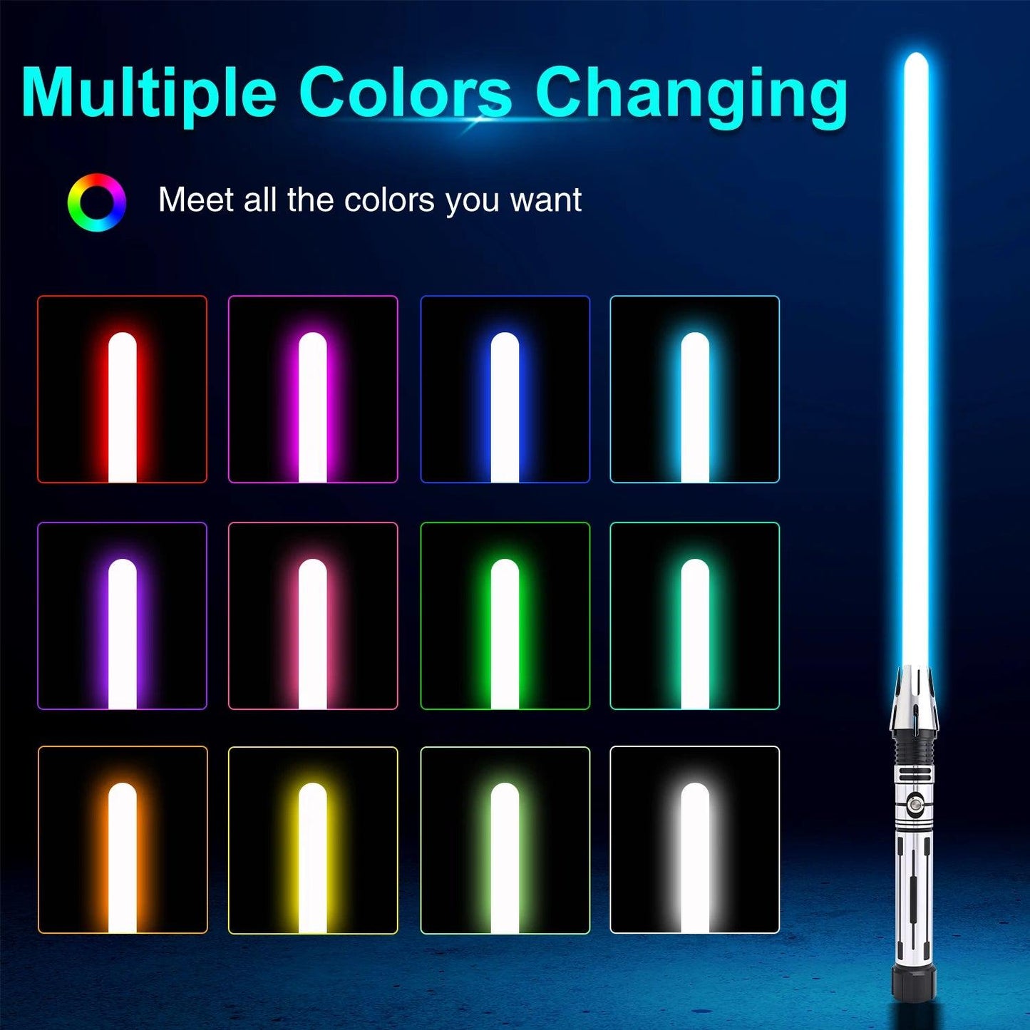  Lightsaber Neo Pixel RGB Color Changing | Toylandeu™ 