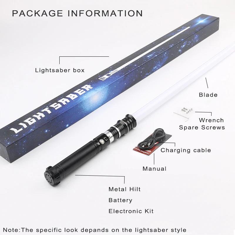  Lightsaber Neo Pixel RGB Metal Hilt USB C Toylandeu™ 