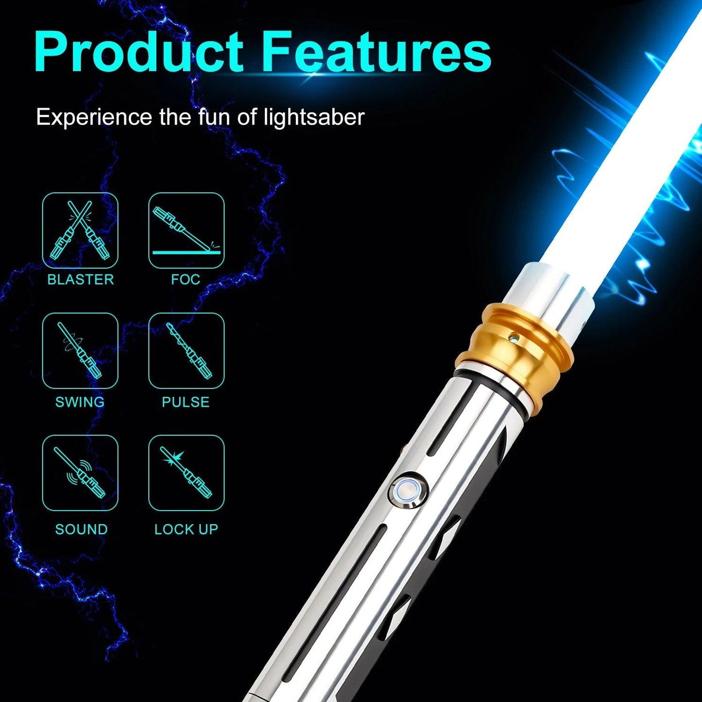  Lightsaber NeoPixel Dual Blade App 2Pack Toylandeu 