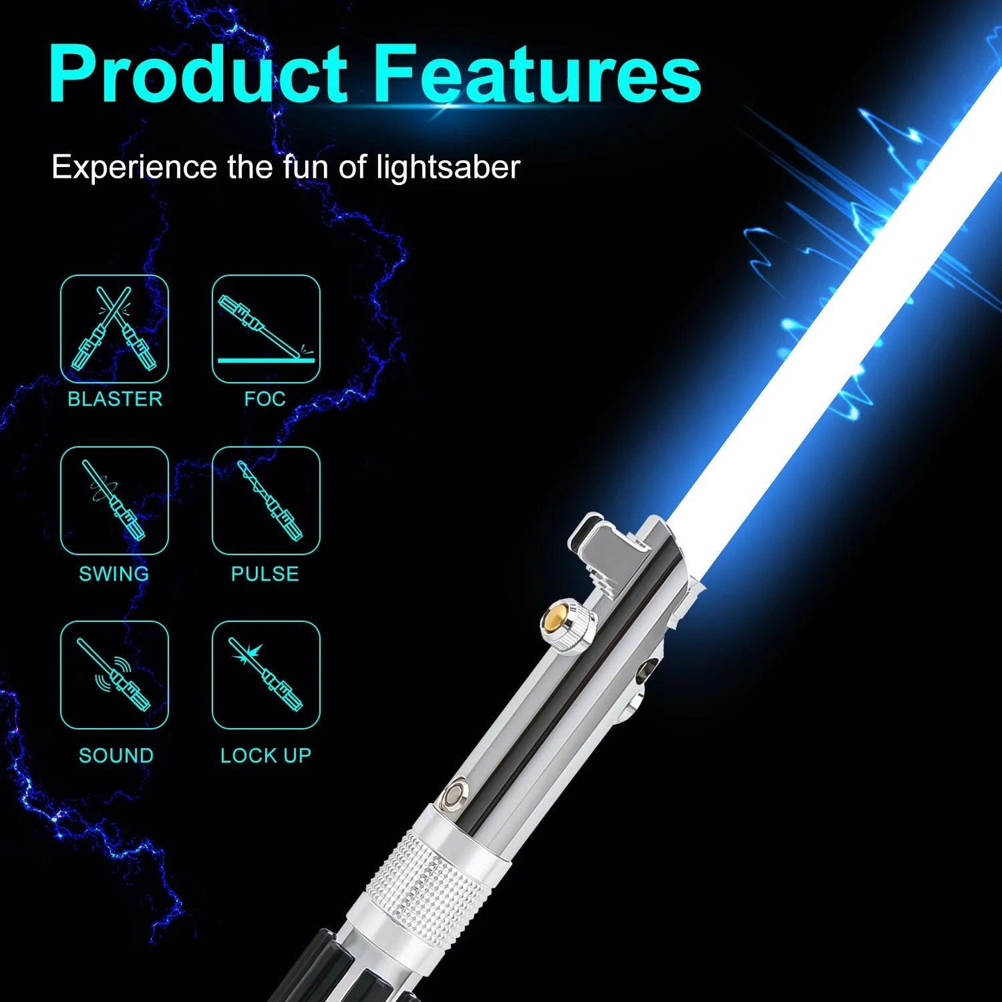  Lightsaber Proffie Pixel Metal Handle 82cm Toylandeu™ 