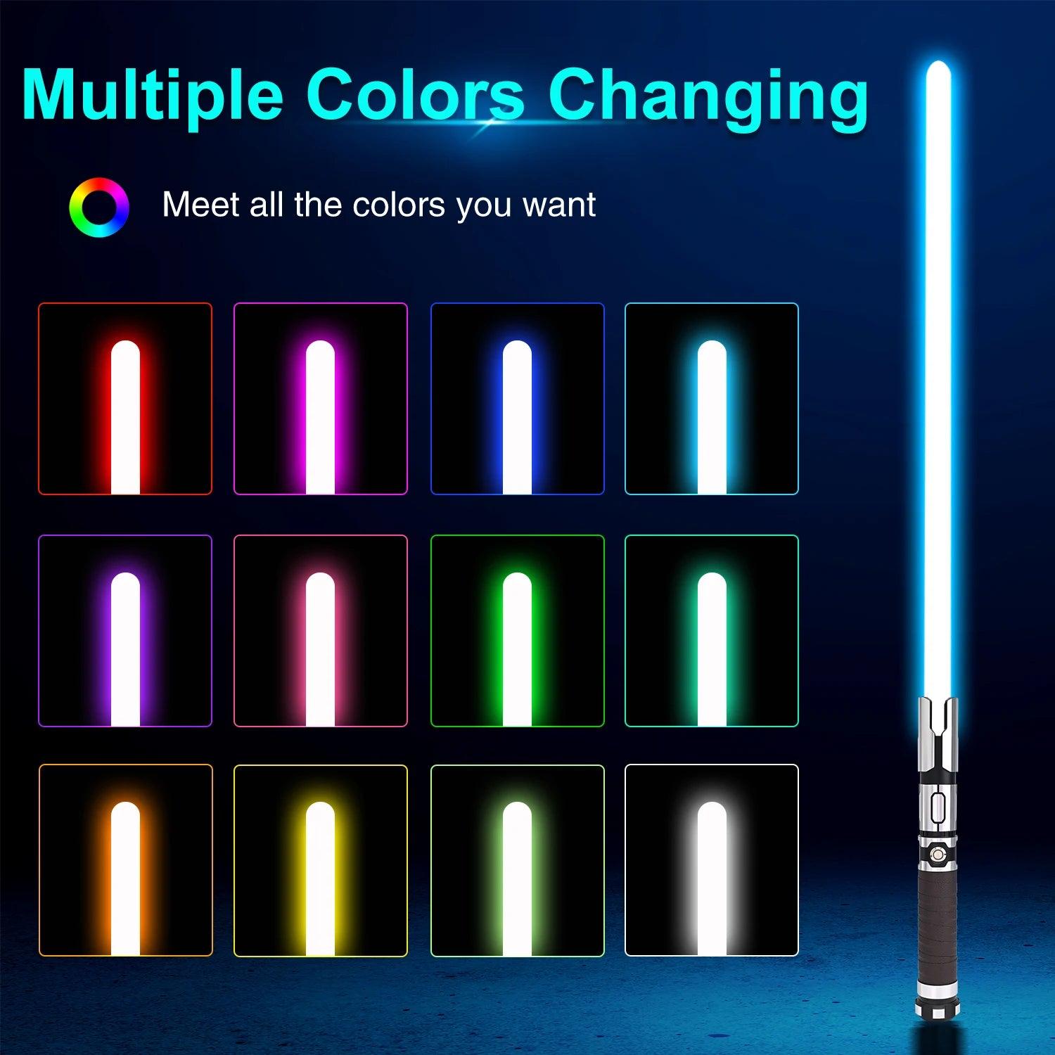  Lightsaber | RGB 12 Colors 82 cm Blade | Toylandeu™ 