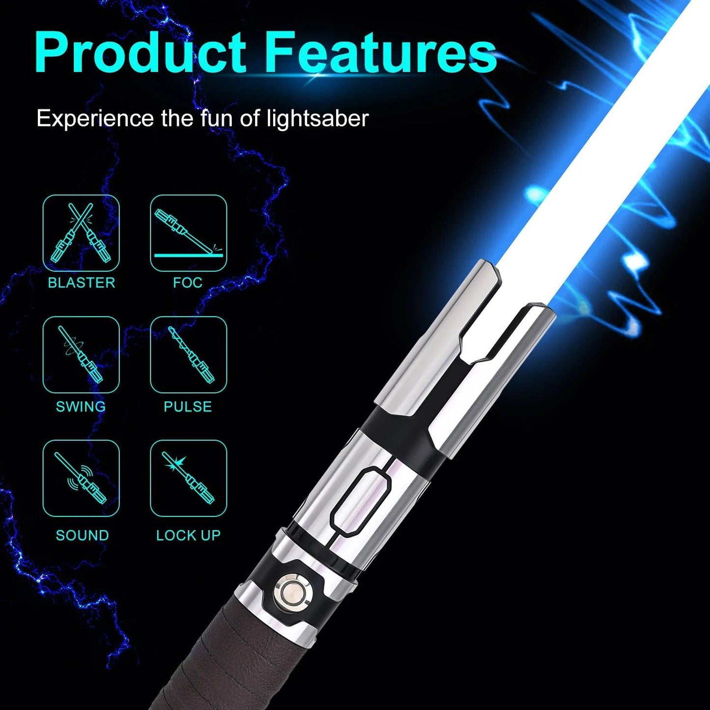  Lightsaber | RGB 12 Colors 82 cm Blade | Toylandeu™ 