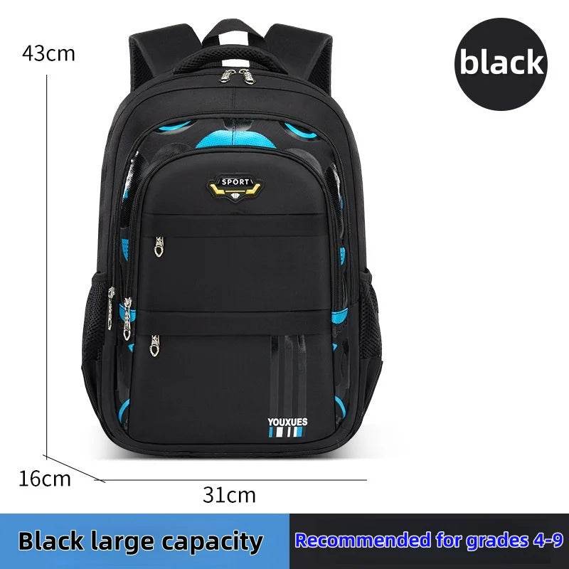 Lightweight And Comfortable Kids School Backpack Waterproof Large Capacity For Boys And Girls Ages 7 To 13 - ToylandEU