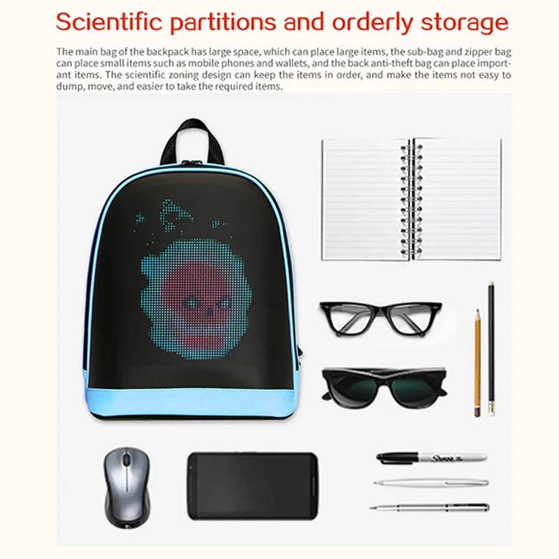 Lightweight Backpack Led Screen For Women Students - ToylandEU