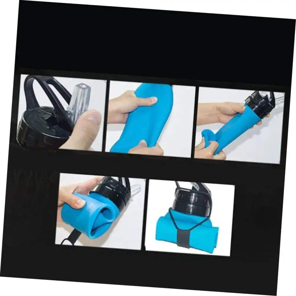 Lightweight Foldable Silicone Water Bottle 600ml For Hiking - ToylandEU