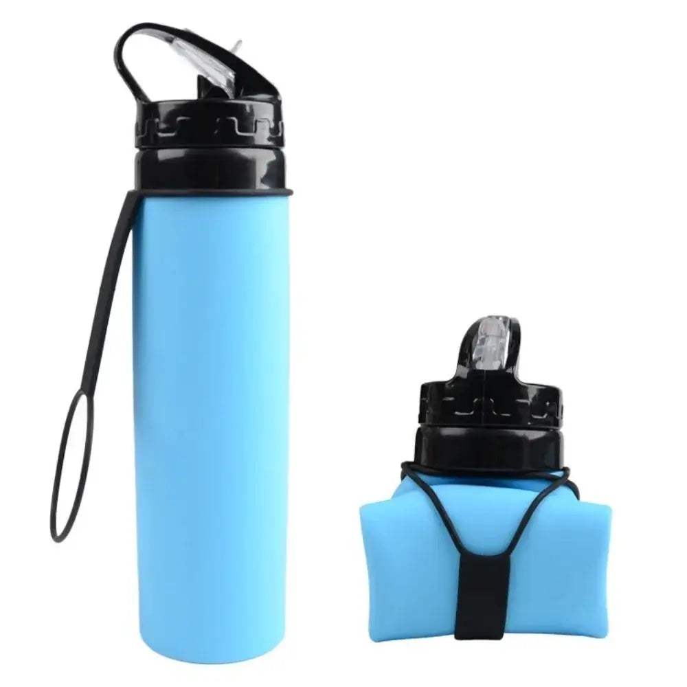 Lightweight Foldable Silicone Water Bottle 600ml For Hiking - ToylandEU