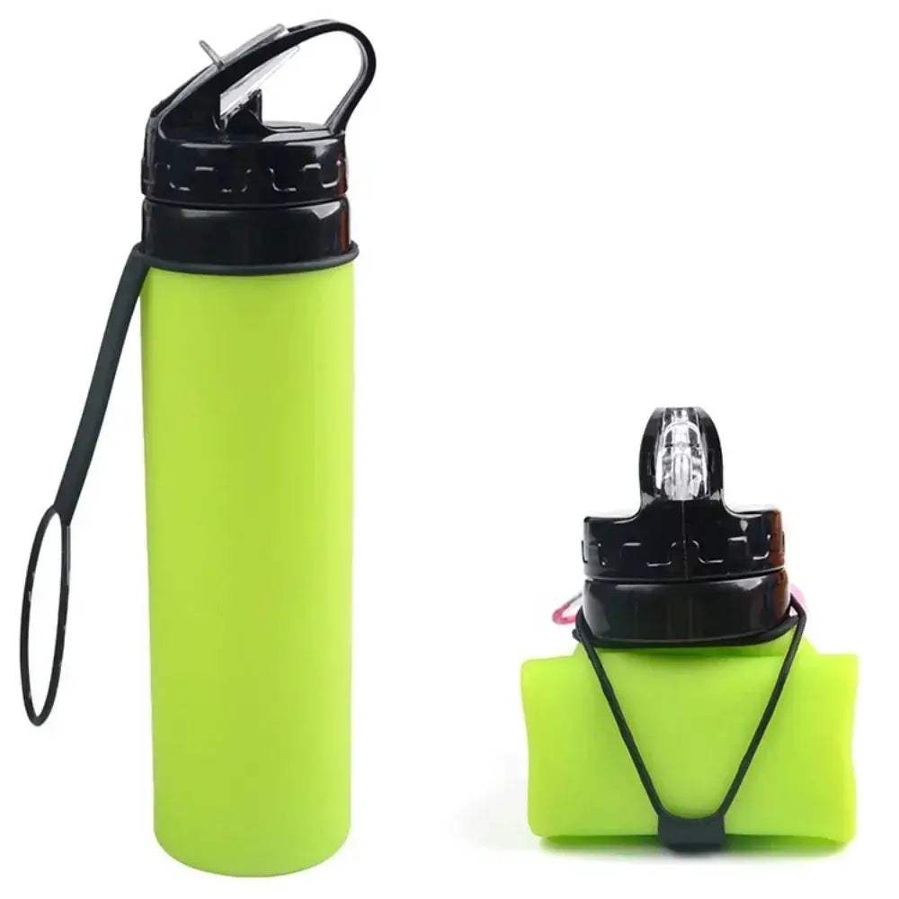 Lightweight Foldable Silicone Water Bottle 600ml For Hiking - ToylandEU