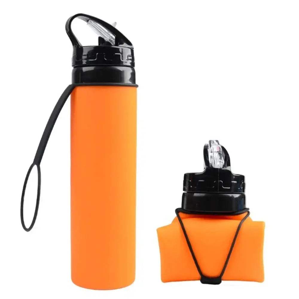 Lightweight Foldable Silicone Water Bottle 600ml For Hiking - ToylandEU
