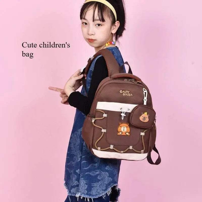 Lightweight Kids Backpack Cute Cartoon Animal Print Burden Reducing Design For 3 To 6 Year Olds Boys And Girls - ToylandEU