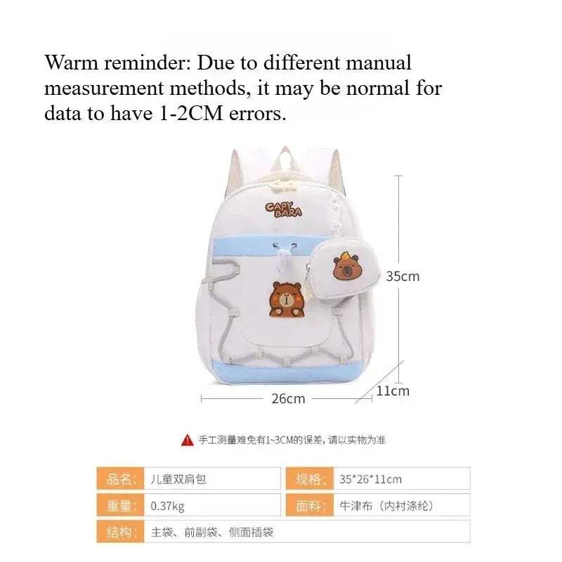 Lightweight Kids Backpack Cute Cartoon Animal Print Burden Reducing Design For 3 To 6 Year Olds Boys And Girls - ToylandEU