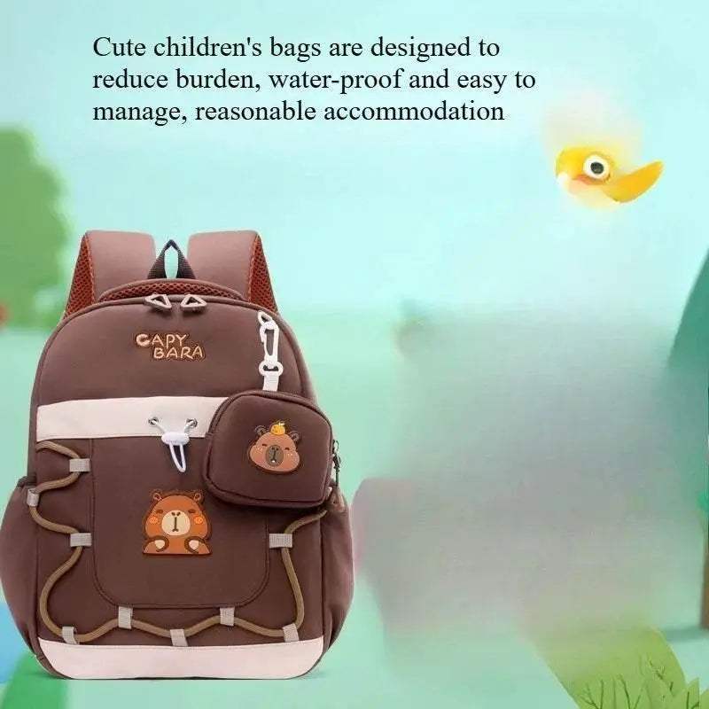 Lightweight Kids Backpack Cute Cartoon Animal Print Burden Reducing Design For 3 To 6 Year Olds Boys And Girls - ToylandEU