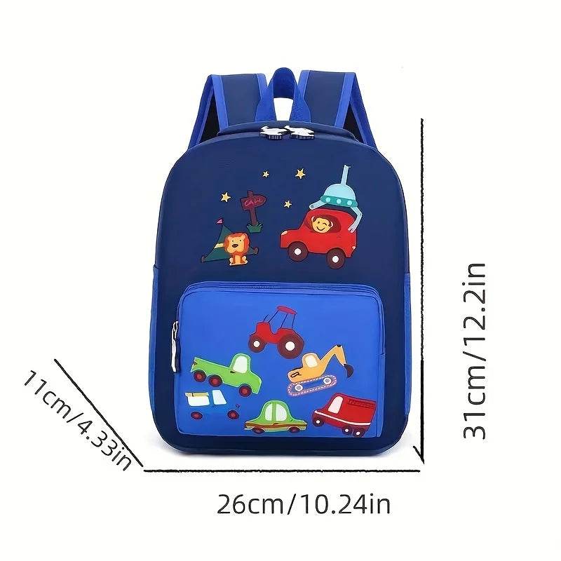 Lightweight Kids Backpack Waterproof Embroidered Cartoon Animal Design For Ages 7 To 13 Unisex - ToylandEU