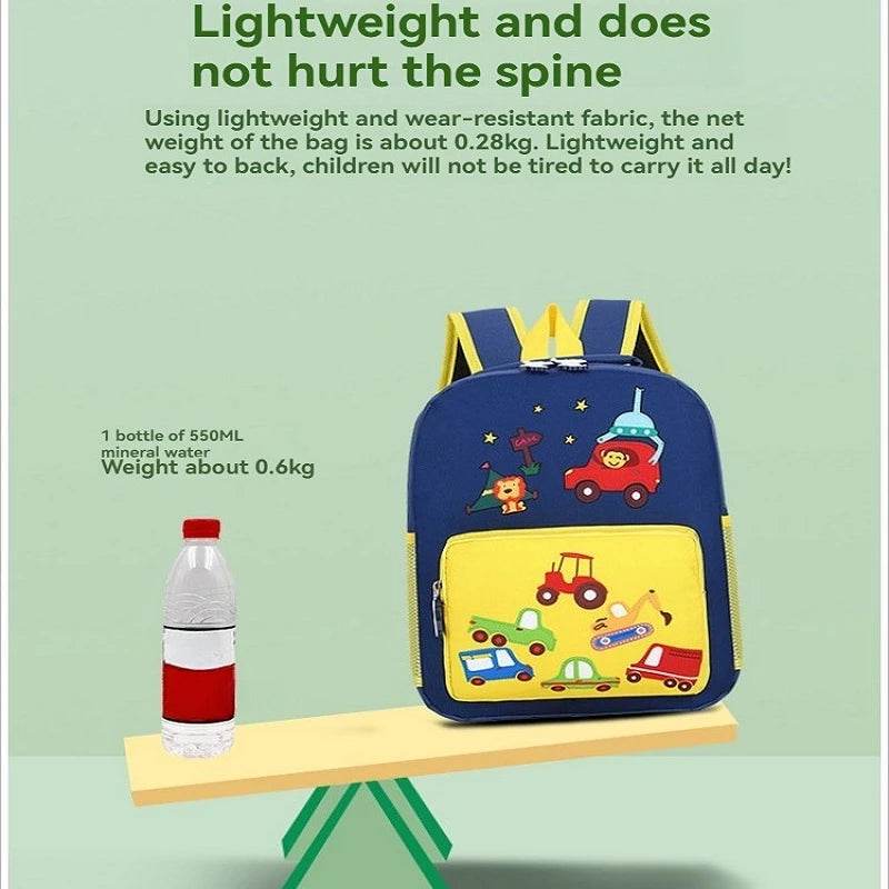 Lightweight Kids Backpack Waterproof Embroidered Cartoon Animal Design For Ages 7 To 13 Unisex - ToylandEU
