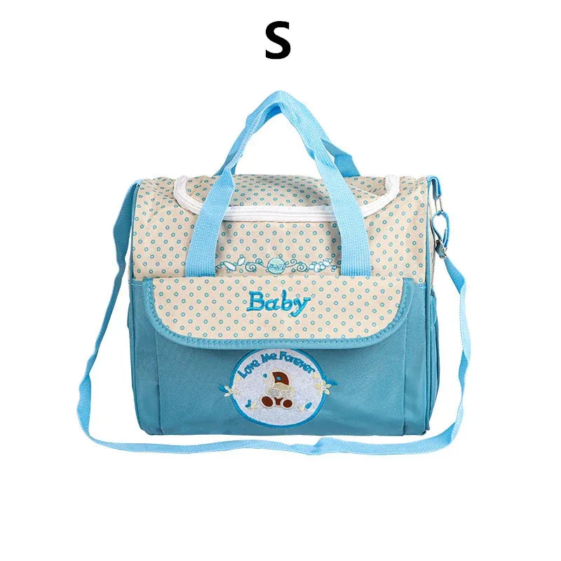 Lightweight Large capacity fashion waterproof cartoon bear One shoulder oblique span bag Mom bag portable mommy bag diaper bag - ToylandEU