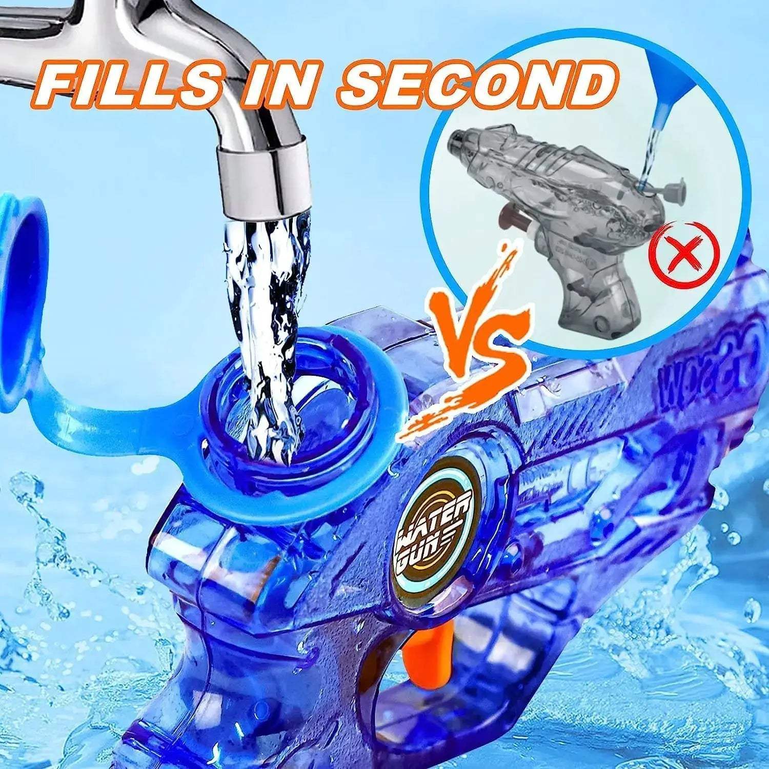 Lightweight Mini Water Gun For Kids Quick Fill Summer Fun - ToylandEU