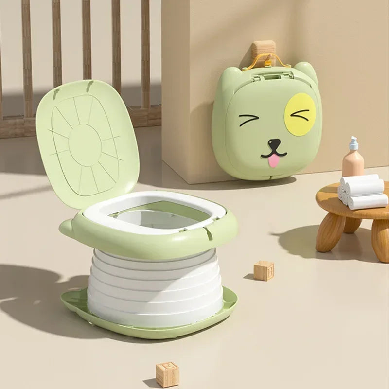 Lightweight Portable Kids Travel Potty With Cartoon Design - ToylandEU