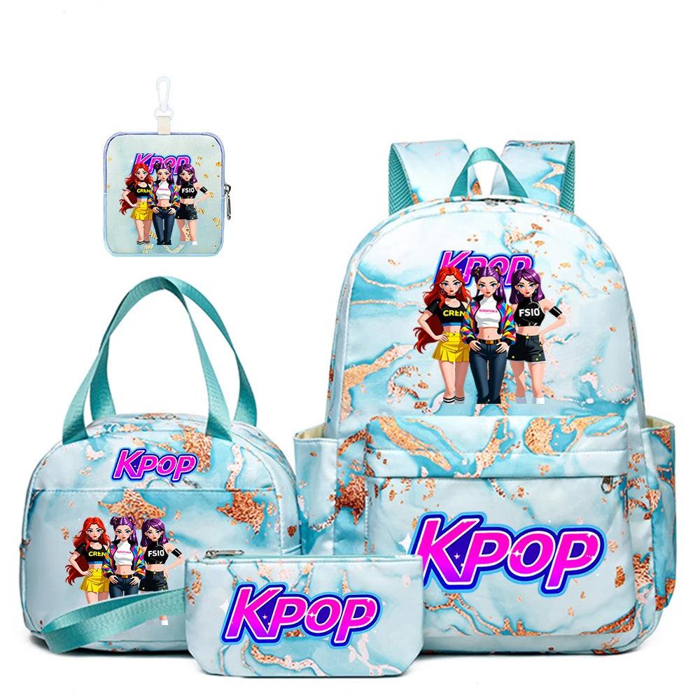 Lightweight School Backpack | 4 Pcs | Toylandeu™