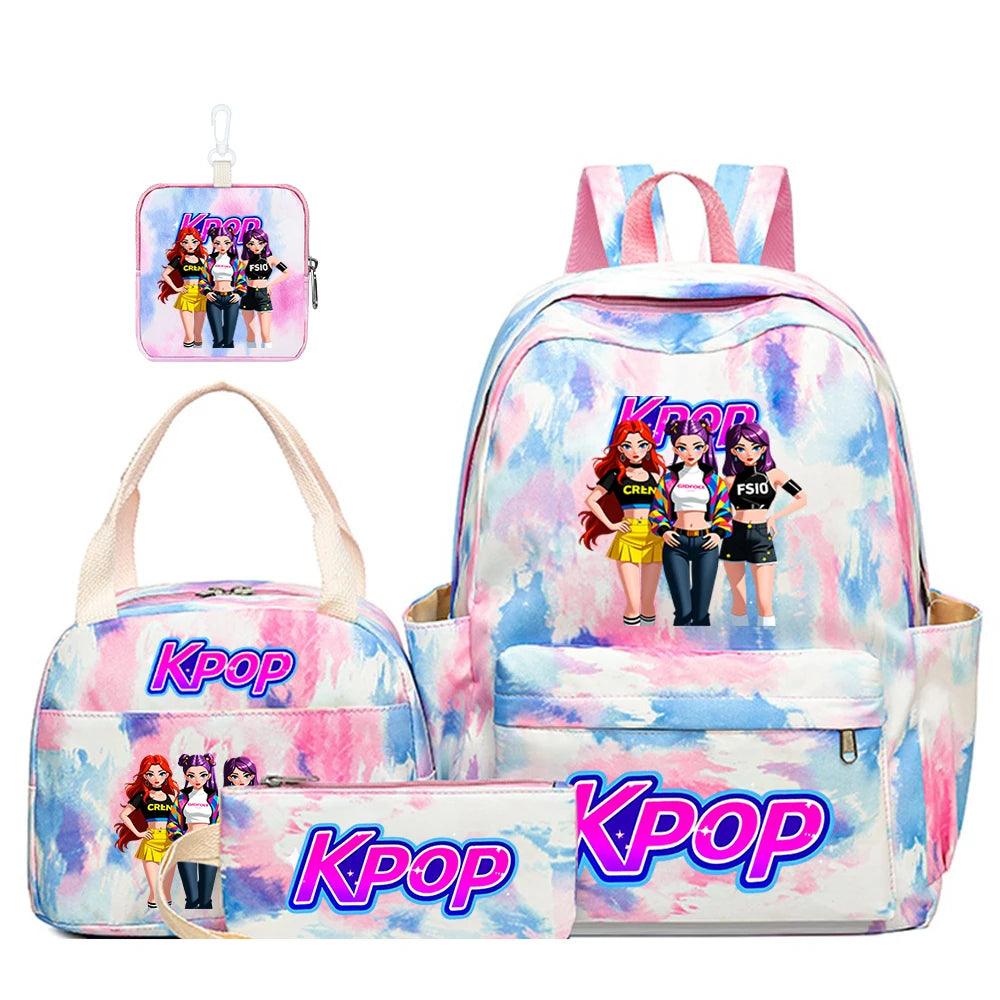 Lightweight School Backpack | 4 Pcs | Toylandeu™
