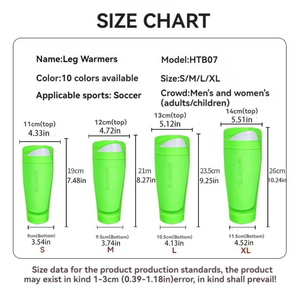 Lightweight Soccer Shin Guards With Sleeves For All Ages - ToylandEU